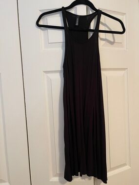 Full Tilt Black Racerback Mid Dress